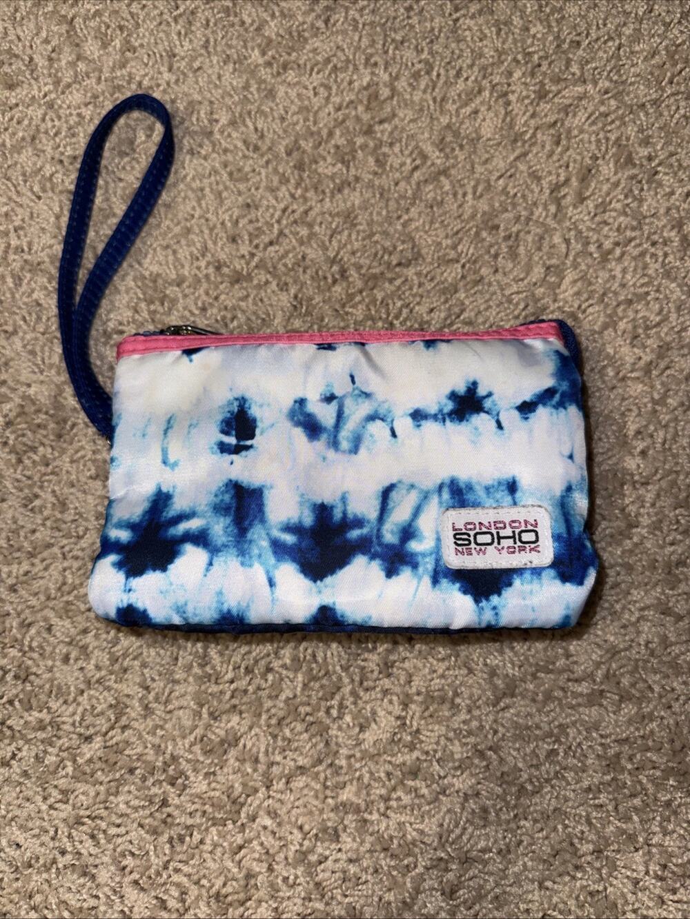London SOHO New York Tie Dye Beauty Makeup Cosmetic Bag